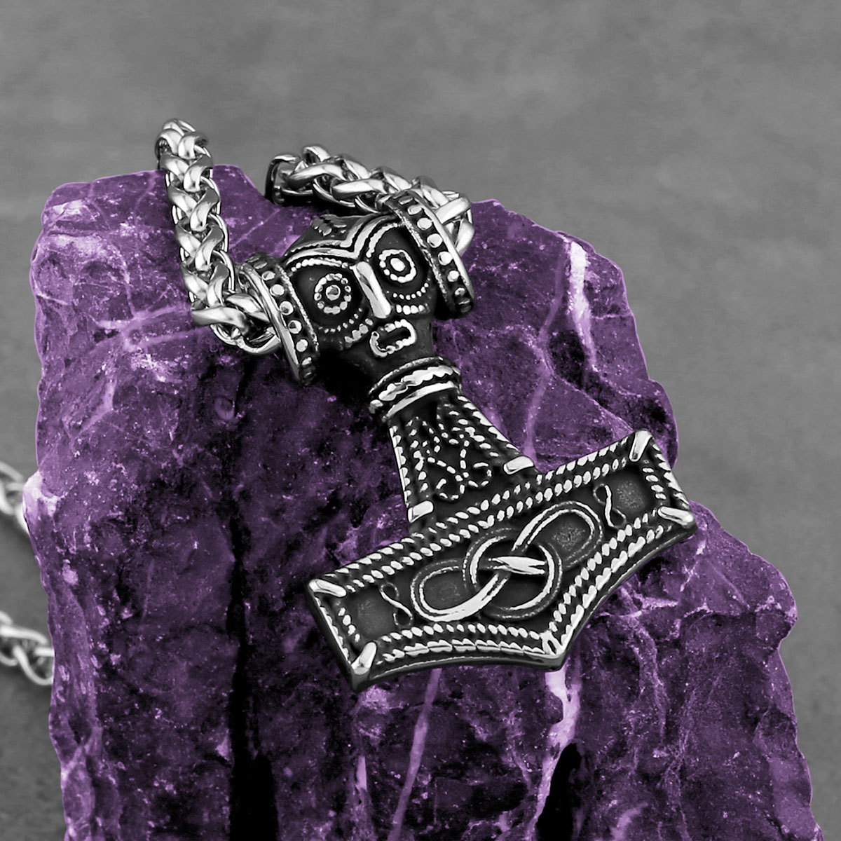 موضة فايكنغ مرساة Mjolnir قلاد - مراجعة Battle Rope Anchor وسعره